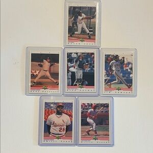 Lot of 6 1992 Classic Best Cards - Derek Jeter, Andy Petittitte, Jim Edmonds, +